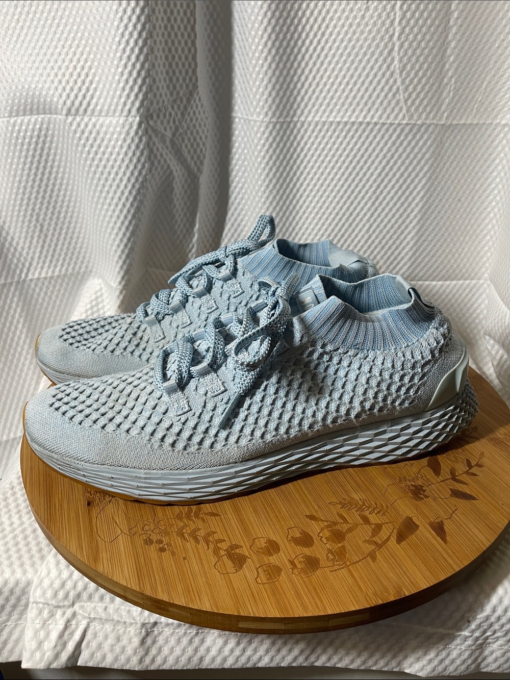 NOBULL Light Blue Knit Sock Sneakers men's size 13
